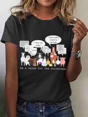 T-shirt respectueux des animaux pour femmes