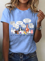 T-shirt respectueux des animaux pour femmes