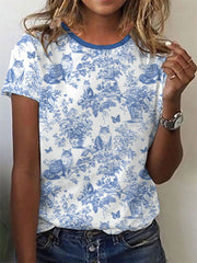T-shirt décontracté Maine Coon Cat Print Femme