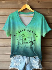 T-shirt à manches courtes France Travel Femme