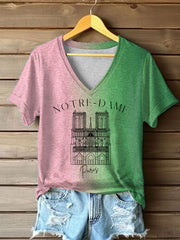 T-shirt à manches courtes France Travel Femme