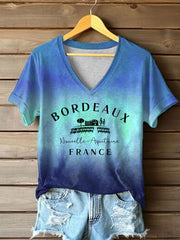 T-shirt à manches courtes France Travel Femme