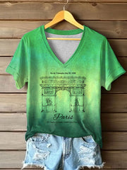T-shirt à manches courtes France Travel Femme