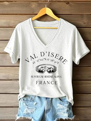 T-shirt à manches courtes France Travel Femme