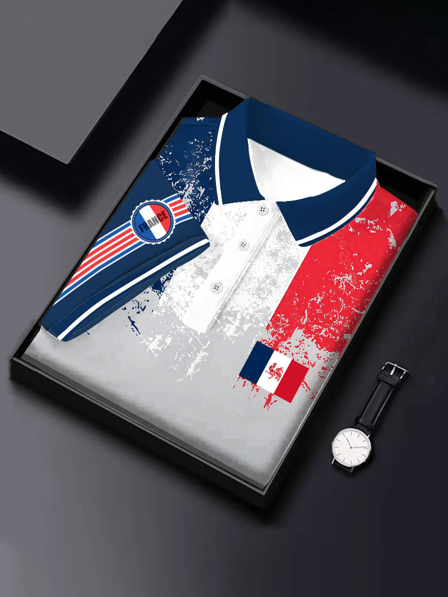 Hauts de style d'affaires français pour hommes