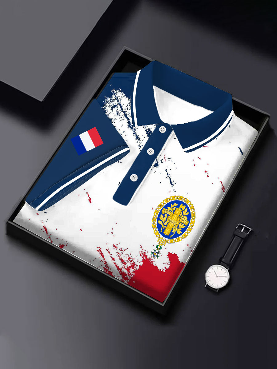 Hauts de style d'affaires français pour hommes