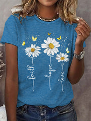 T-shirt Décontracté   Love Femme