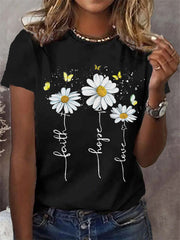 T-shirt Décontracté   Love Femme