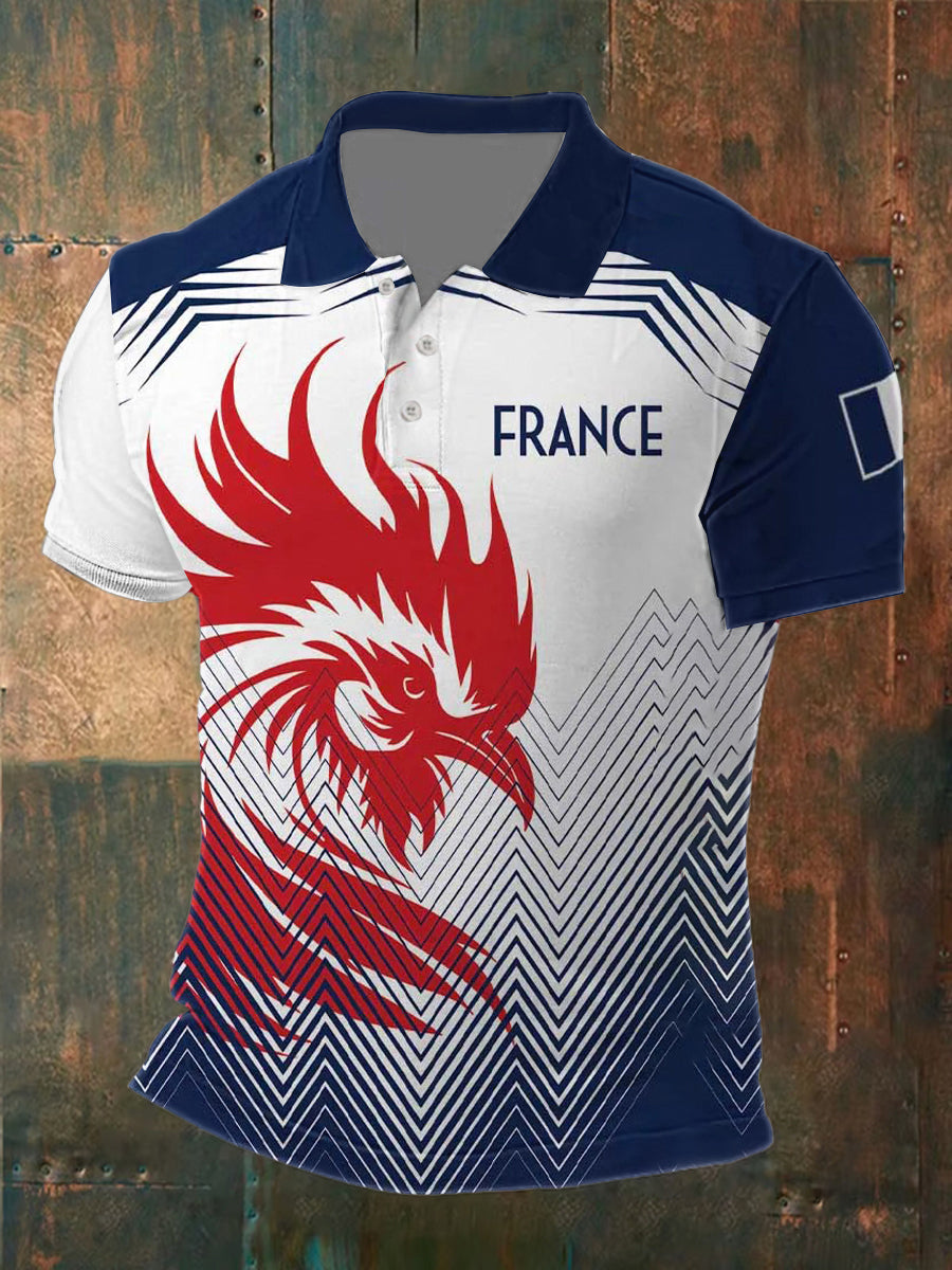 Chemise imprimée France pour homme