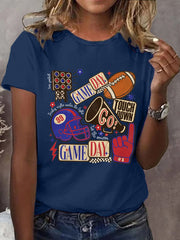 T-shirt décontracté Gameday pour femmes Football Fans