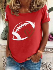 T-shirt décontracté Gameday pour femmes Football Fans