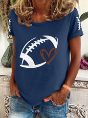T-shirt décontracté Gameday pour femmes Football Fans