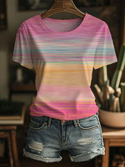 T-shirt à imprimé sensibilisation au cancer du sein pour femmes