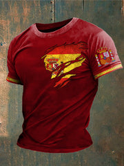T-shirt imprimé de l'Espagne des hommes