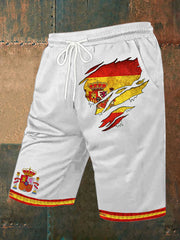 Shorts imprimés Espagne pour hommes