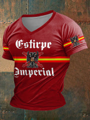 T-shirt imprimé Tercios Croix d'Espagne de Bourgogne pour hommes