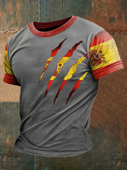 T-shirt imprimé de l'Espagne des hommes