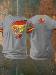 T-shirt imprimé de l'Espagne des hommes