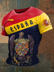 T-shirt imprimé de l'Espagne des hommes