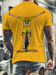 T-shirt Pogi Print Short Seeves pour homme