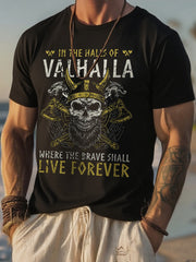 T-shirt manches courtes Viking Print pour homme