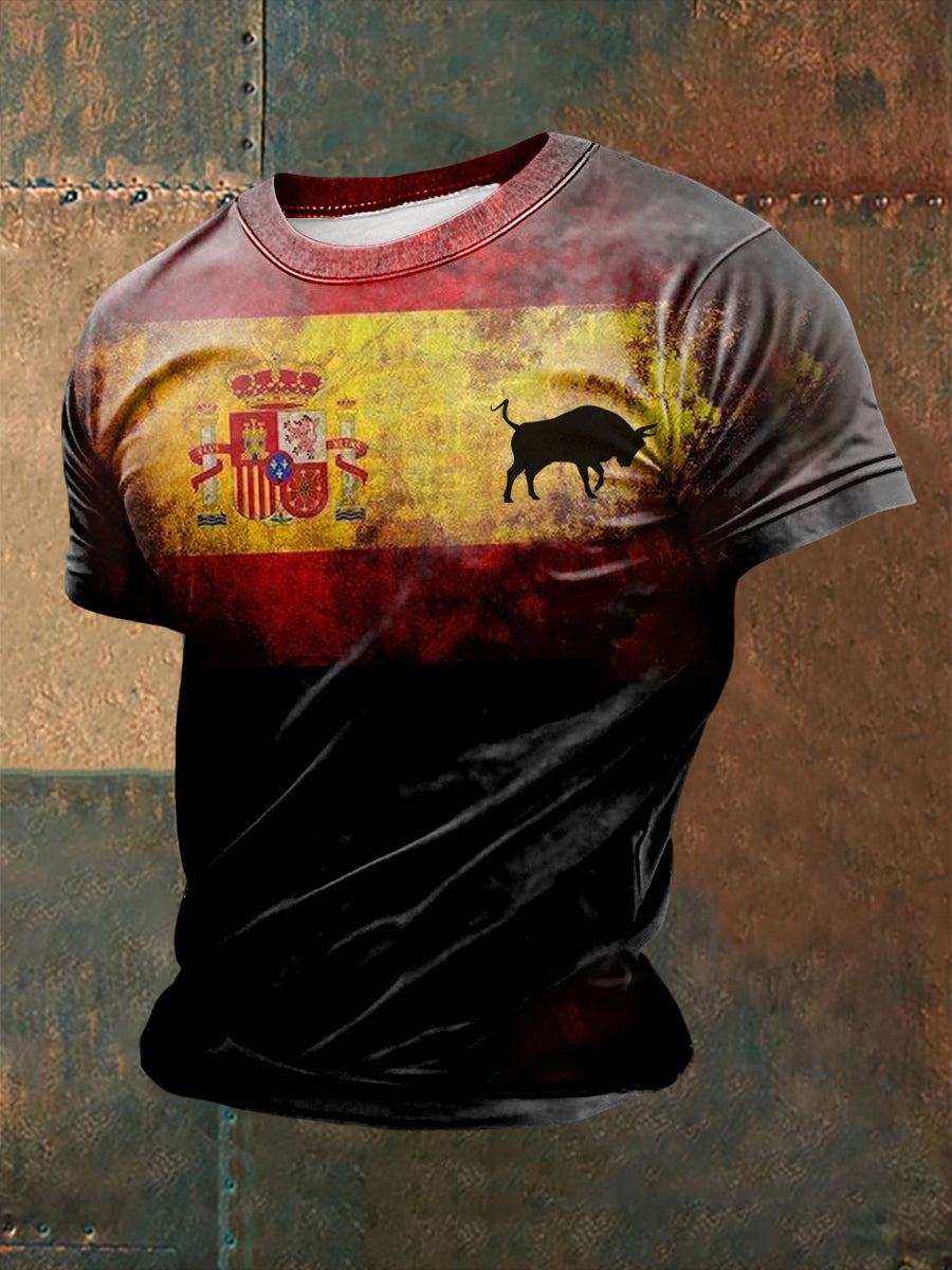 T-shirt à manches courtes imprimé Spanish Toro Homme