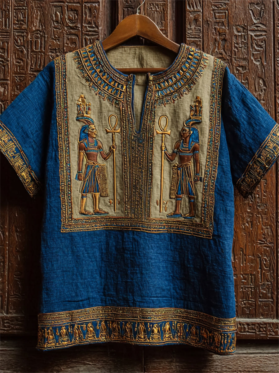 T-shirt imprimé ancien égyptien pour hommes