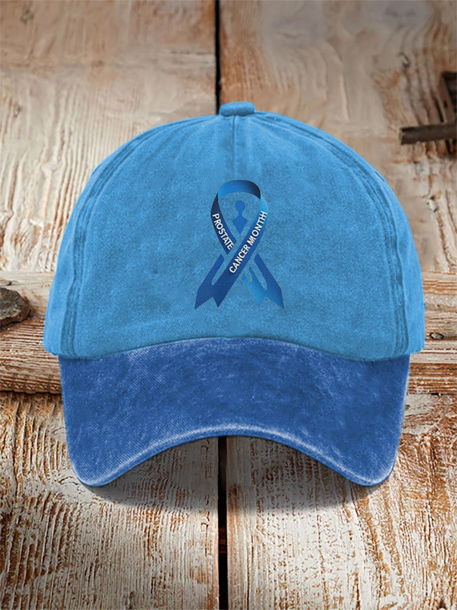 Chapeau unisexe décontracté à imprimé sensibilisation au cancer de la prostate