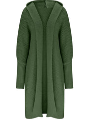 Femme Batwing manches Chunky Knit Cardigan Pull