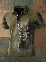 Chemise de couleur contrastée de style occidental décontracté pour hommes