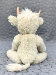 Poupée de vache aux cheveux longs Simulation Highland Cow