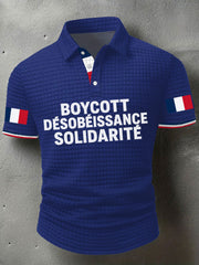 Chemise imprimée Boycott Désobaissance Solidarité Homme