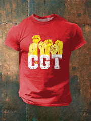 T-shirt manches courtes Confédération Générale du Travail pour homme