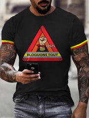 T-shirt manches courtes Bloquons tout pour homme