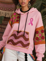 Sweats à capuche imprimés cancer du sein pour femmes