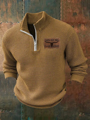 Hommes Vintage Western Let's Put The Crazy Away Imprimé Casual Sweatshirt