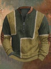 Sweat-shirt décontracté imprimé western vintage pour hommes