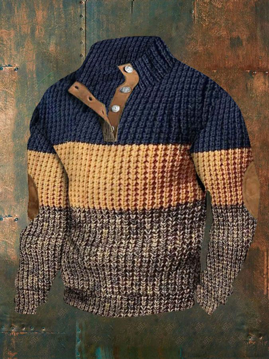 Sweat-shirt décontracté imprimé western vintage pour hommes