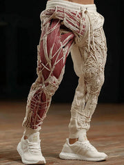 Pantalon décontracté imprimé Halloween Muscle pour hommes
