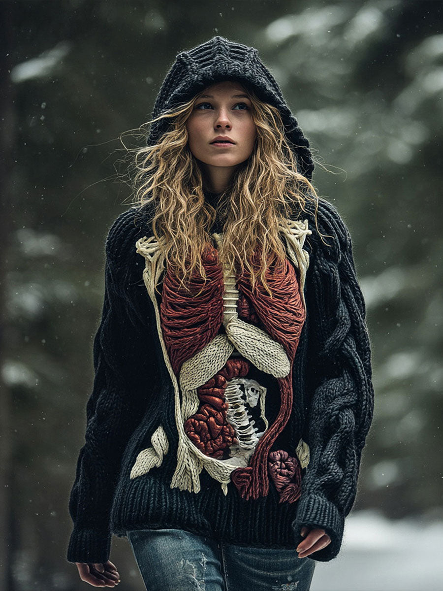 Vêtements pour femmes Halloween Intestin Imprimer Tops