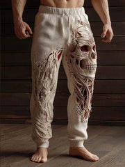 Pantalon décontracté imprimé Halloween Muscle pour hommes