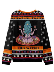Sweatshirt The Witch Halloween Ugly Femme