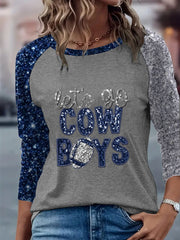 T-shirt à manches longues American Football Femme
