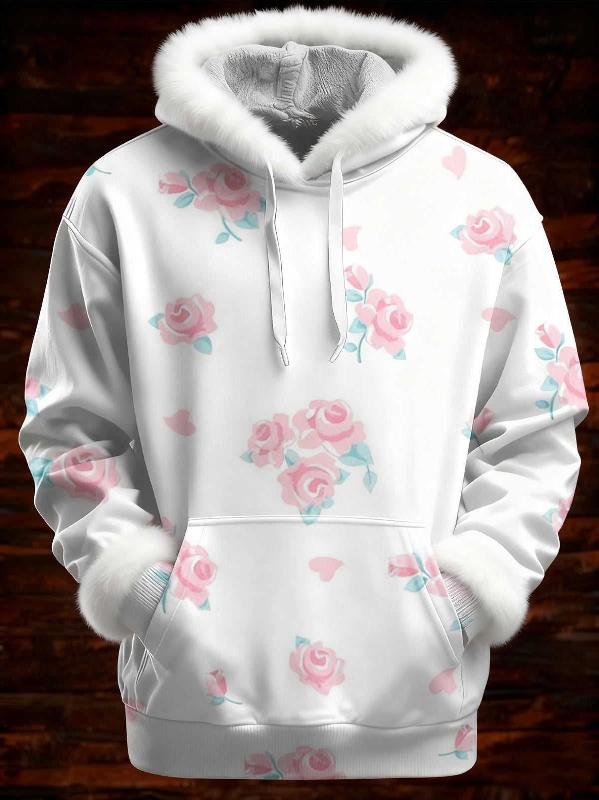 Sweat Femme Rose Imprimé Cancer Du Sein