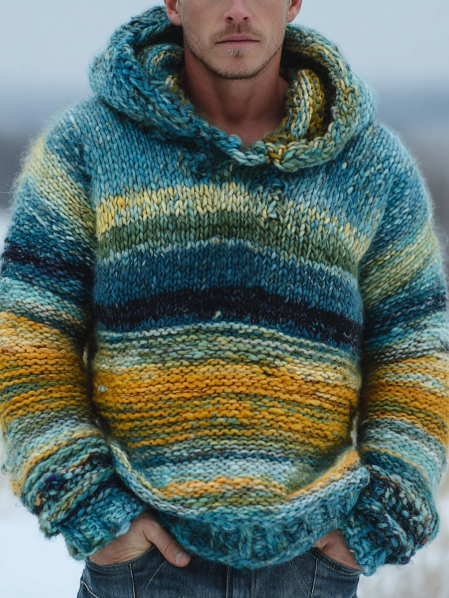 Sweat à capuche style islandais pour hommes