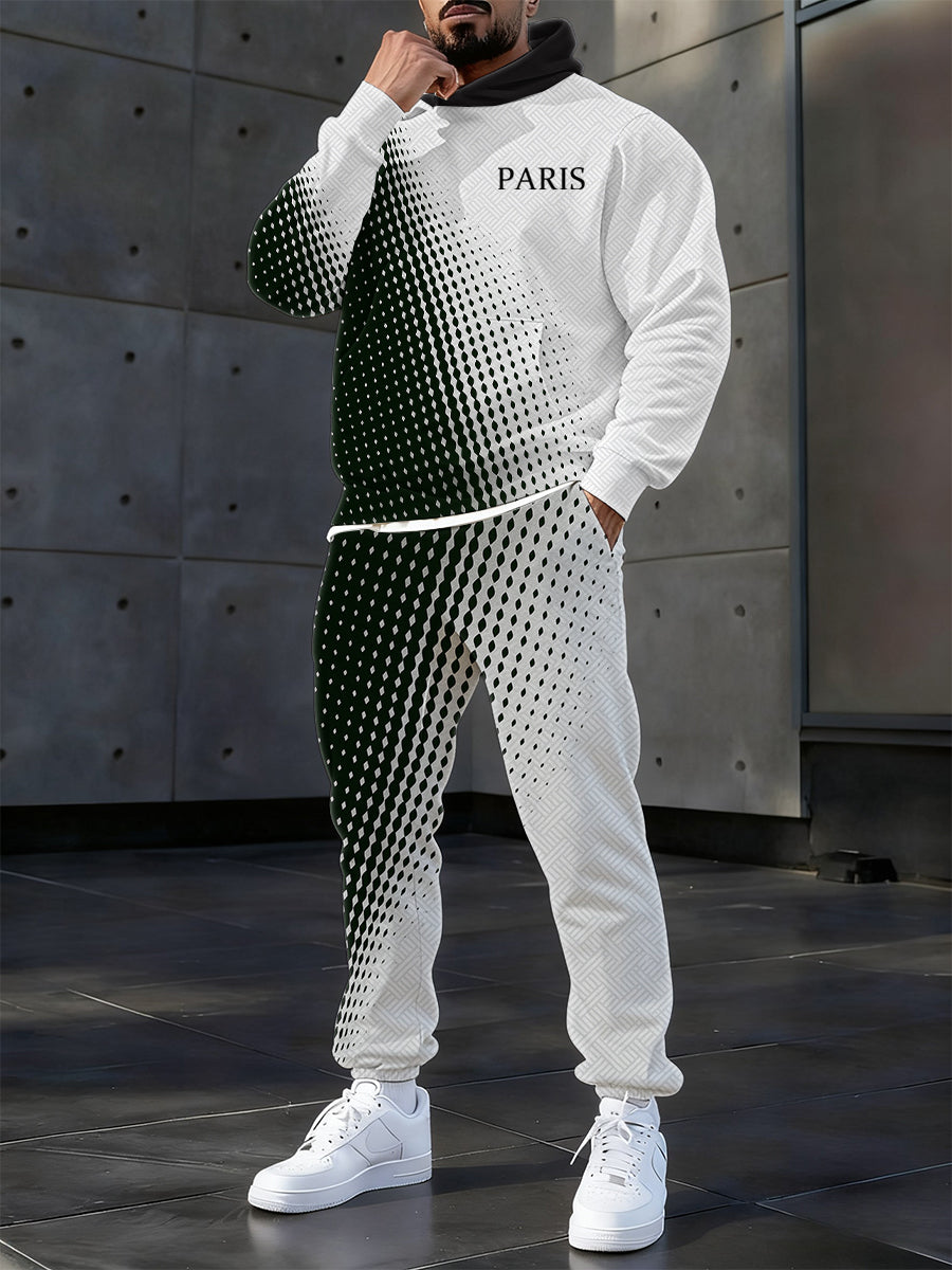 Hoodie occasionnel des hommes et l'ensemble de pantalon