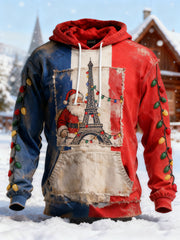 Sweat à capuche de Noël pour hommes avec poche