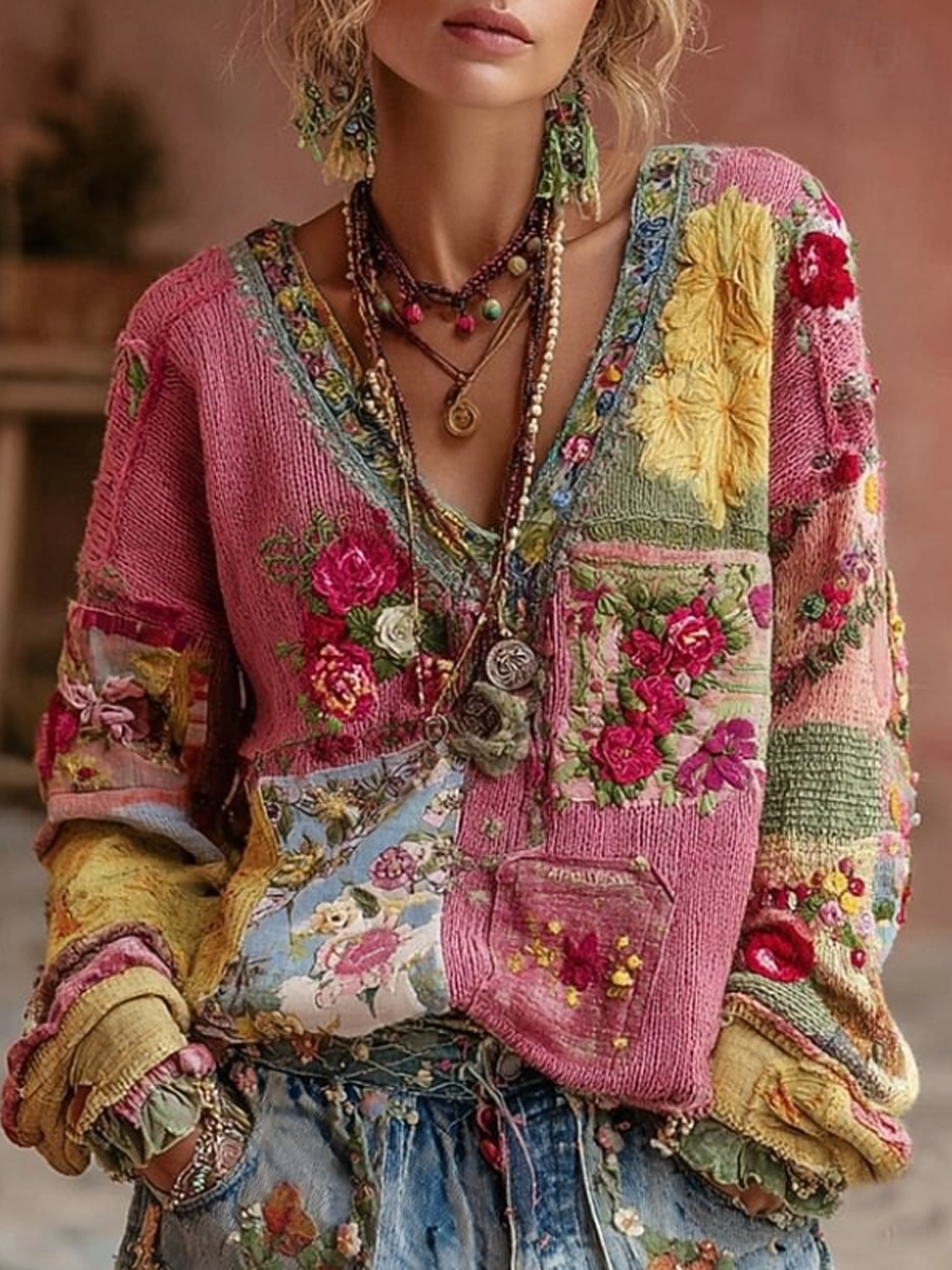 Tops imprimés fleurs pour femmes