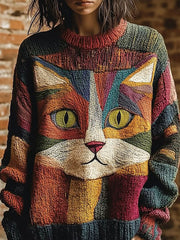 Chandail Cat Art Femme
