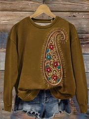 Sweatshirt Femme Imprimé floral bohème